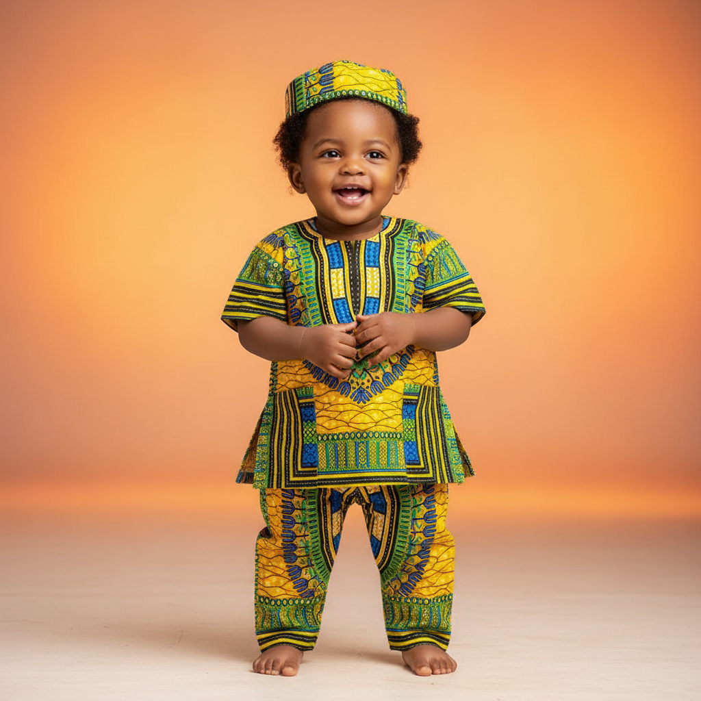 Dashiki Toddler Set - African baby fashion