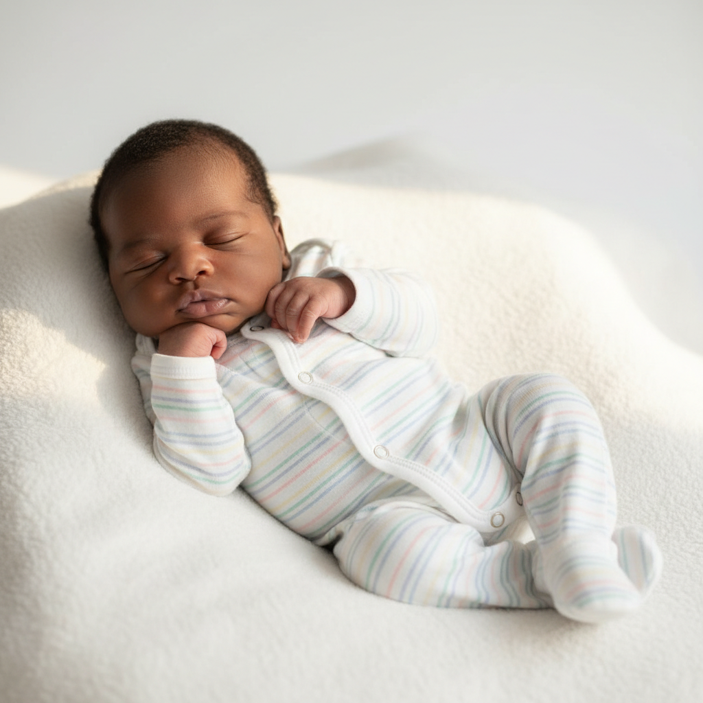 Newborn Cotton Onesie - African baby fashion